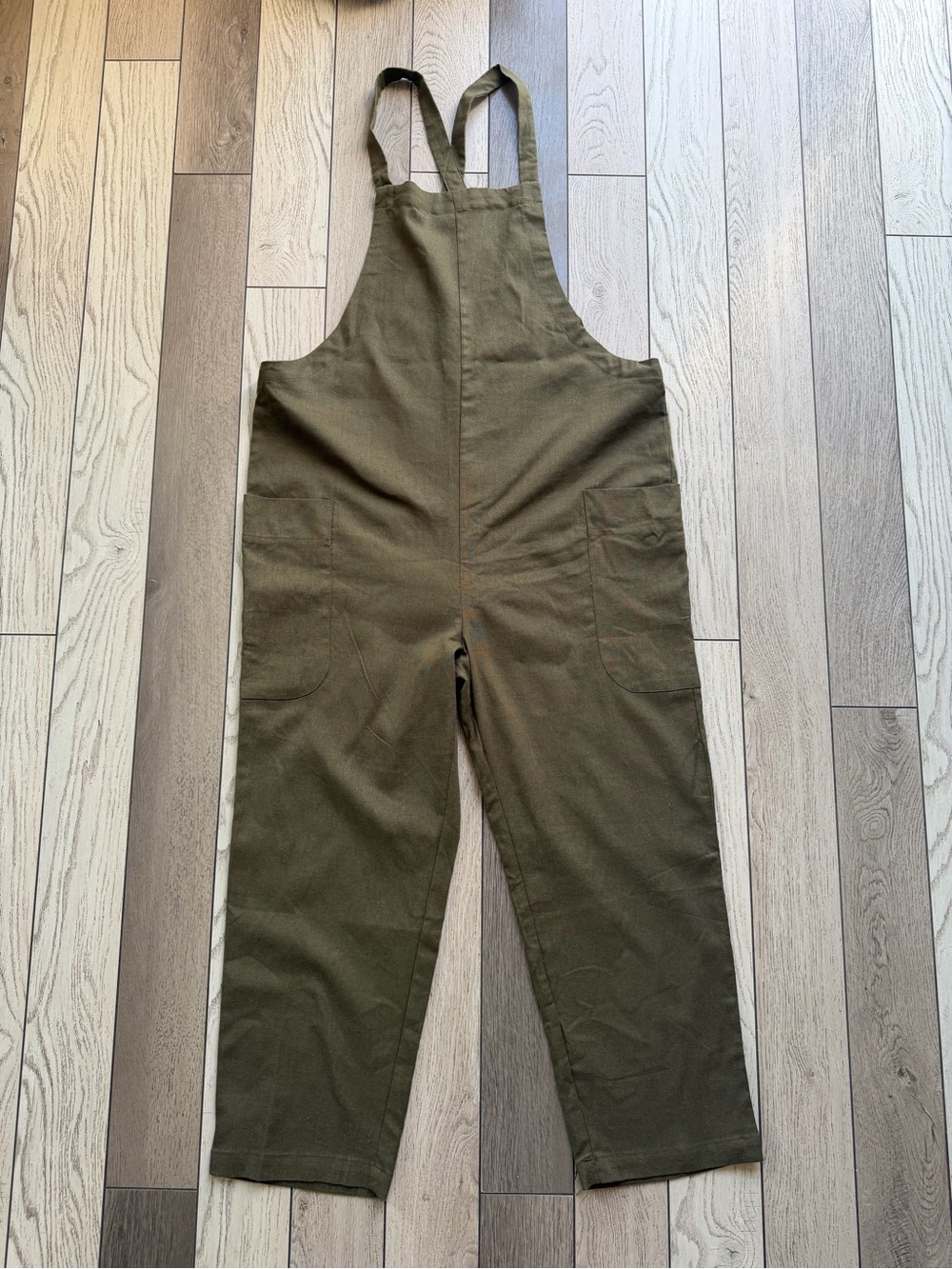 Day to say Olive Green Cotton Overalls size L